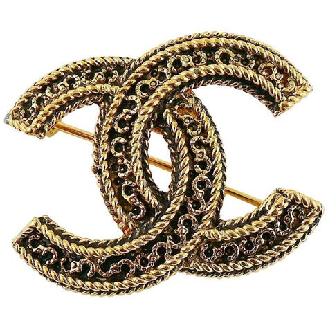 vintage chanel platic leather corsage brooch|Vintage Chanel brooches.